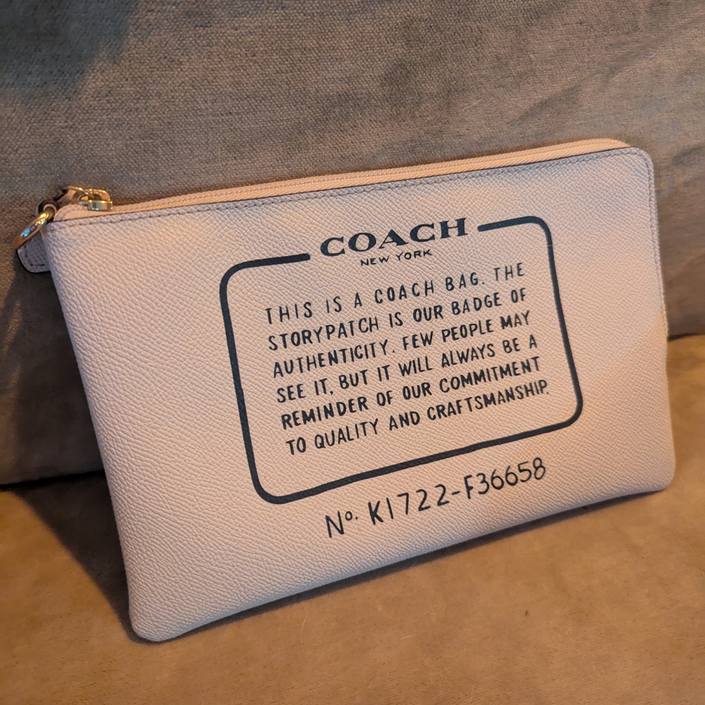 Coach Beige Pouch